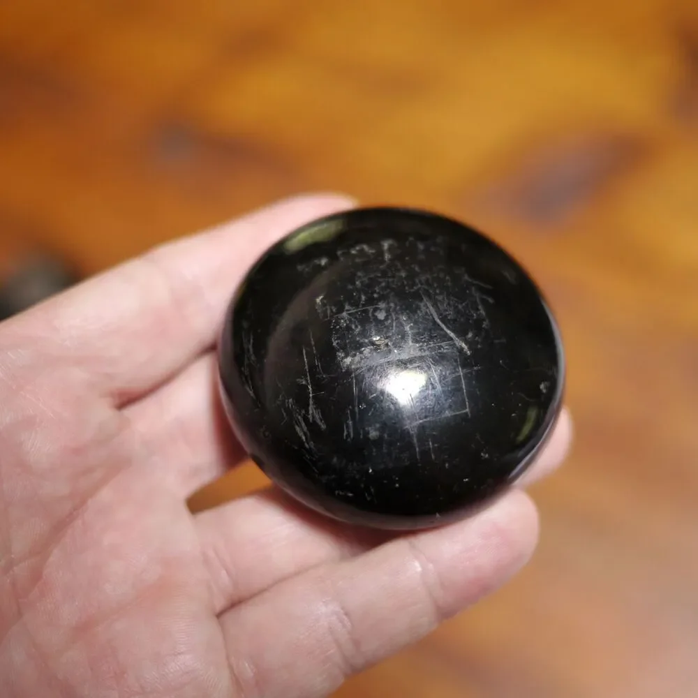 Pair Vintage Antique Rustic Farmhouse Black Ceramic Glass Cast Iron Door Knobs